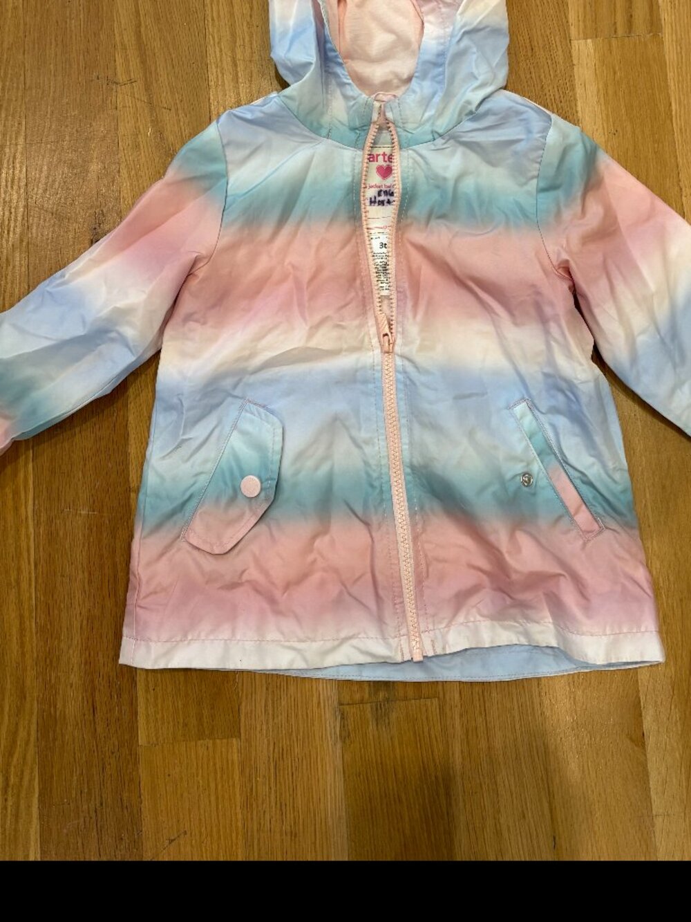 3T Carter's Rainbow Raincoat In Great Condition